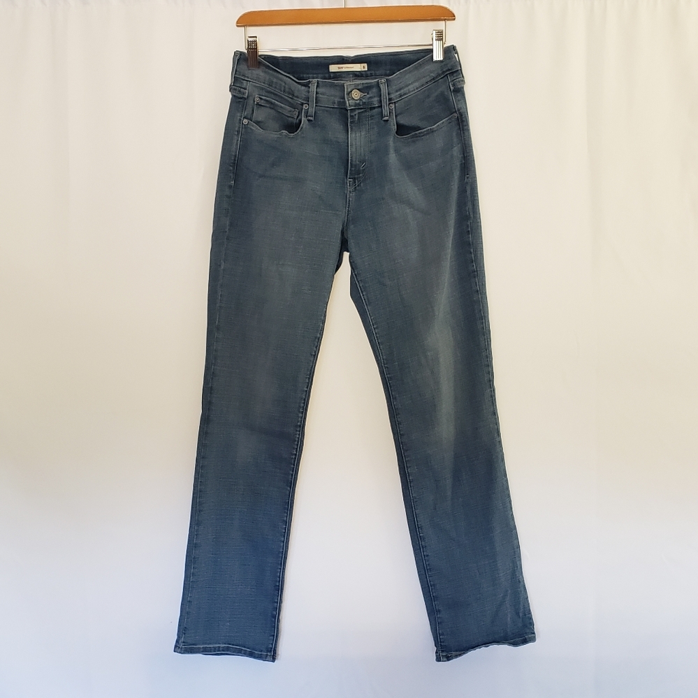 LEVI'S Midrise 505 Straight Blue Jeans Size 8